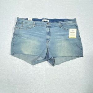 Levi Strauss Signature Gold True Shorts Women's 24 Blue Mid Rise Stretch NWT